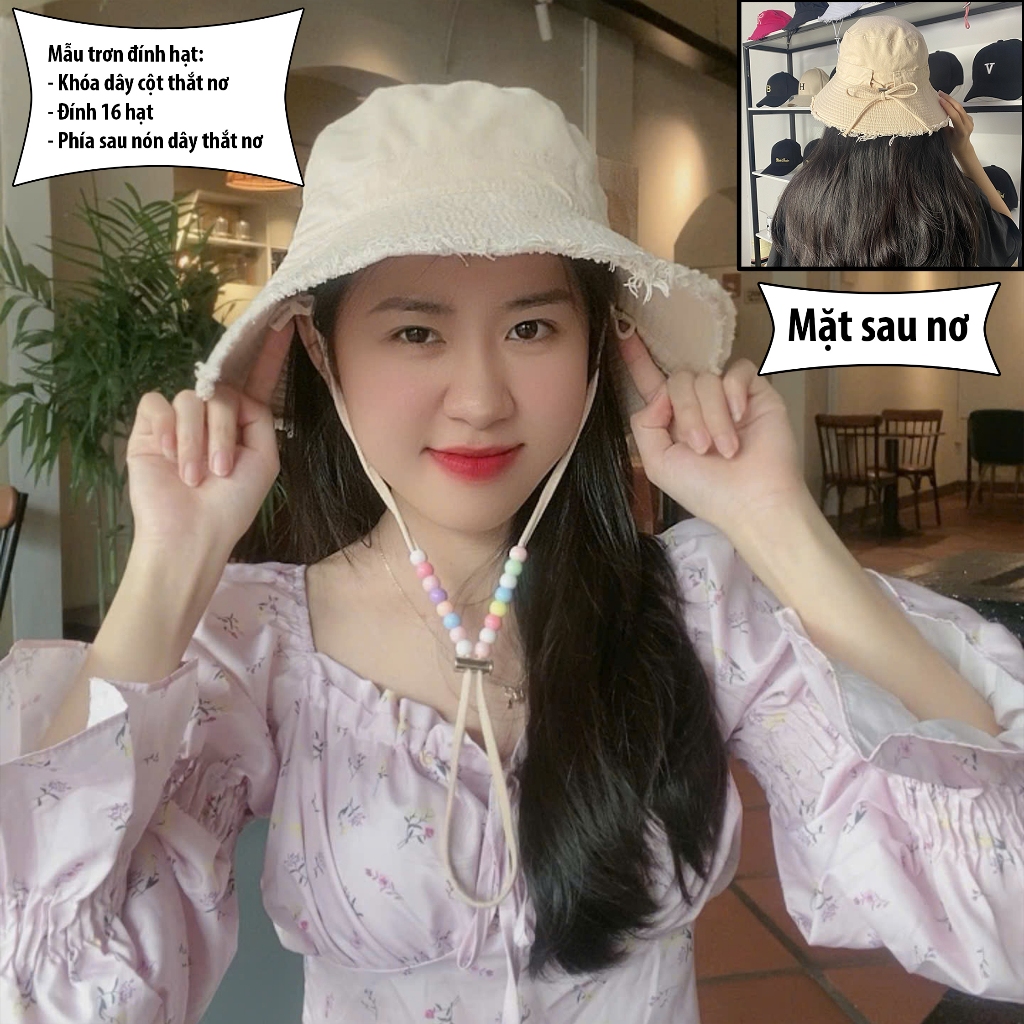 Mũ Bucket Tua Rua Cao Cấp Đẳng Cấp form Hàn Quốc Nam Nữ