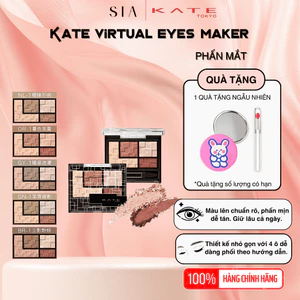 Bảng phấn mắt Kanebo Kate Virtual Eyes Maker phấn mắt lì 4 ô nhũ lên màu tự nhiên lâu trôi