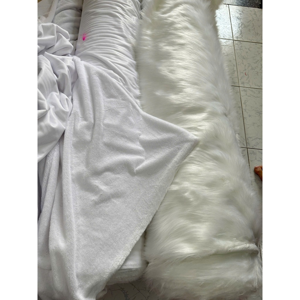 Thảm lông trắng tinh chụp hình , thảm lông trải tủ điện thoại lông ngắn