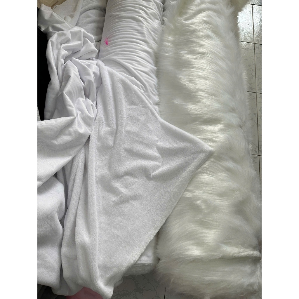 Thảm lông trắng tinh chụp hình , thảm lông trải tủ điện thoại lông ngắn