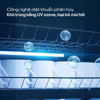 Tủ sấy khử trùng bát đĩa UV+Ozone FUJIHOME DD180 công nghệ tiên tiến - BH 24 tháng, dung tích 180L