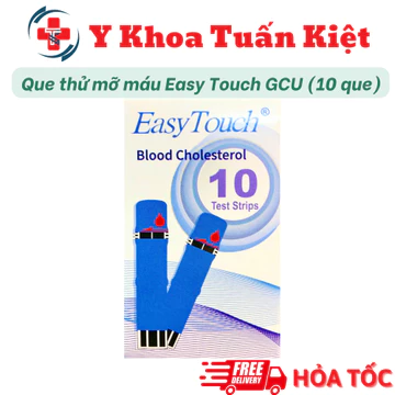 ✅ Que thử mỡ máu, cholesterol cho máy đo Easy Touch GCU ET322 (10 que)