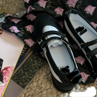 Giày búp bê đế bệt mùa hè bigsize nữ Onit ballet màu đen kẻ trắng, sneaket thời trang giày lười , slip on êm nhẹ cao cấp