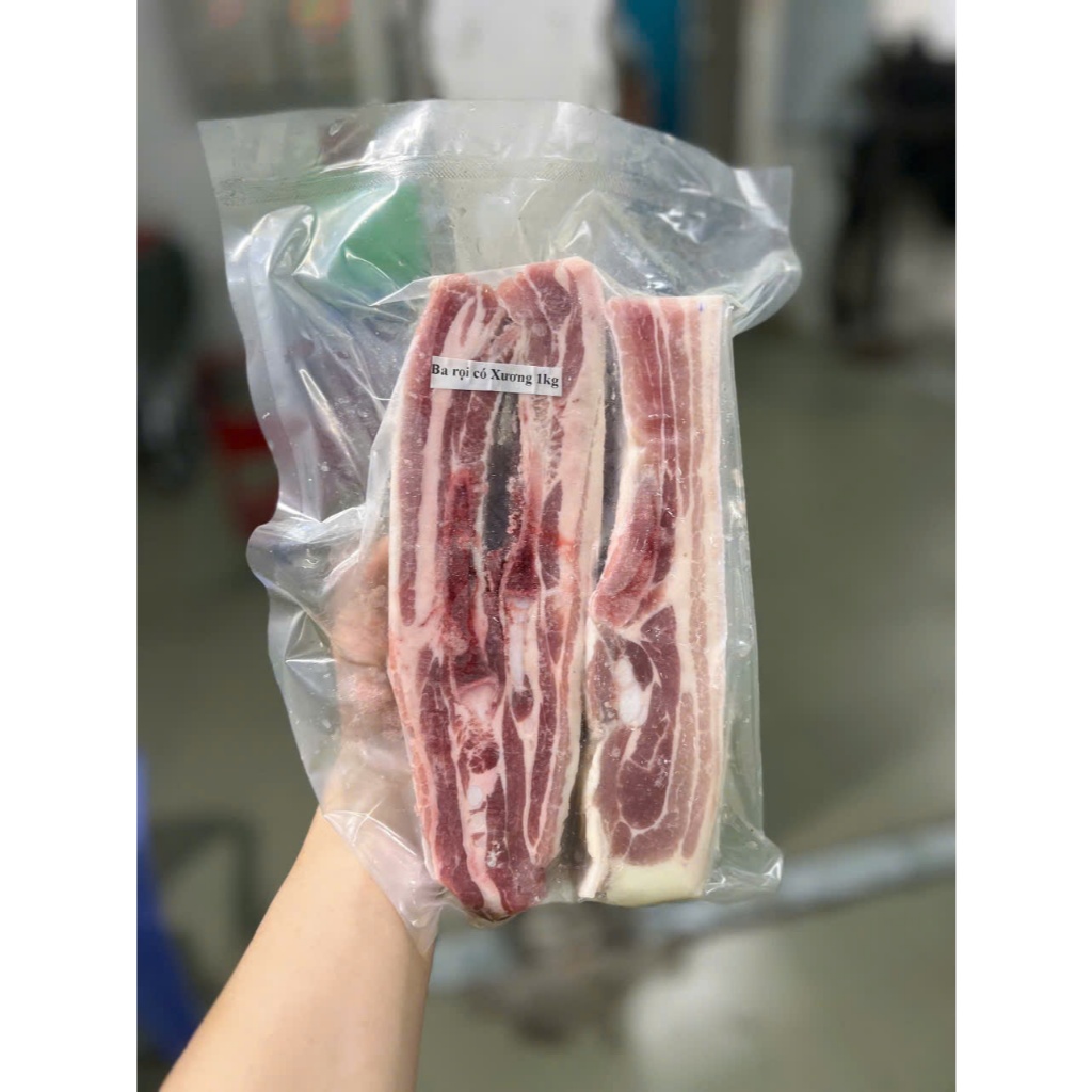 Ba Rọi Có Xương Tươi Ngon 1kg (hỏa tốc)