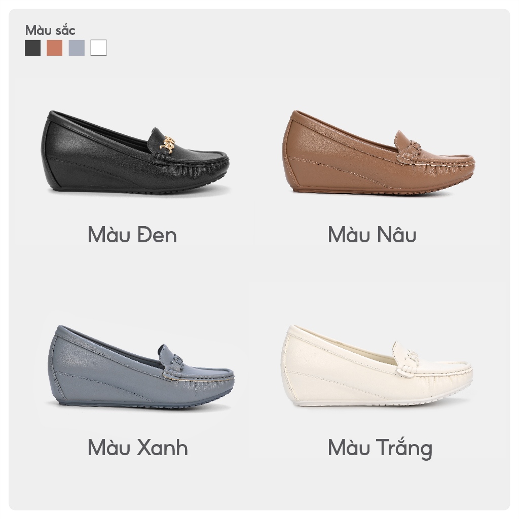 Ảnh Kaleea - Giày Cao Gót Đế Xuồng Chất Da Mềm Siêu Nhẹ, Đi Êm Chân Cao 4p - H16 2