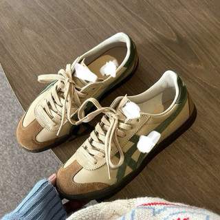 Giày thể thao mùa hè bigsize nam nữ cổ thấp Onit_suka đế bệt màu xanh rêu cao cấp êm nhẹ , sneaker thời trang big size