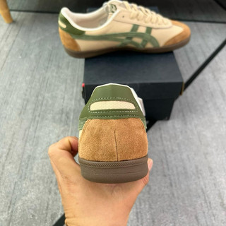 Giày thể thao mùa hè bigsize nam nữ cổ thấp Onit_suka đế bệt màu xanh rêu cao cấp êm nhẹ , sneaker thời trang big size