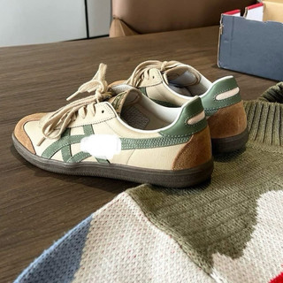 Giày thể thao mùa hè bigsize nam nữ cổ thấp Onit_suka đế bệt màu xanh rêu cao cấp êm nhẹ , sneaker thời trang big size