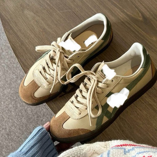 Giày thể thao mùa hè bigsize nam nữ cổ thấp Onit_suka đế bệt màu xanh rêu cao cấp êm nhẹ , sneaker thời trang big size