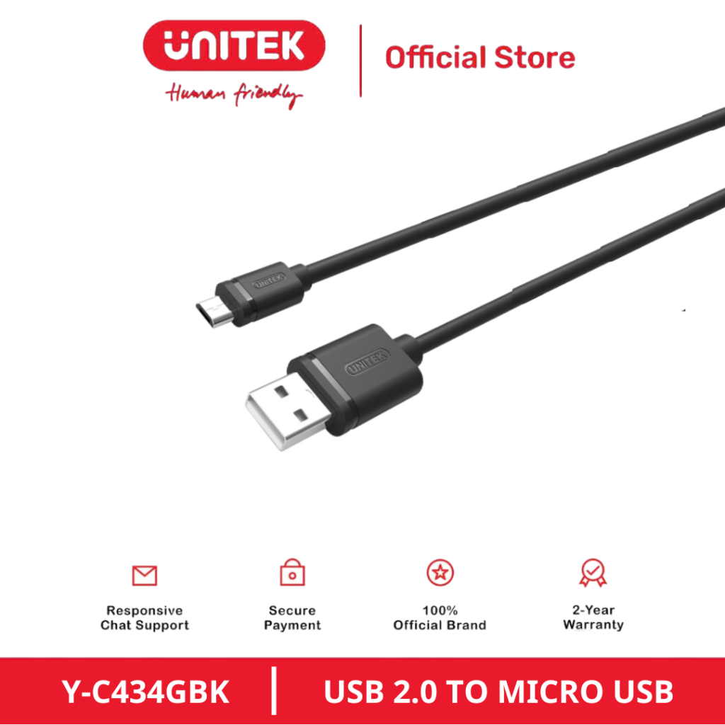 Cáp Chuyển Đổi Tín Hiệu Từ Cổng USB (2.0) Ra Cổng Micro USB UNITEK 1.5M ...
