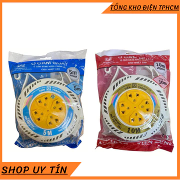 Ổ cắm điện quay ổ quay Tiến Thành 5m 10m 15m ổ cắm điện quay tròn thu gọn kéo dài dây ổ cắm chất lượng