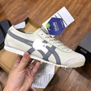 Giày thể thao bigsize nam nữ mùa hè cổ thấp Onit_suka đế bệt màu trắng sọc ghi cao cấp , sneaker thời trang cao cấp êm
