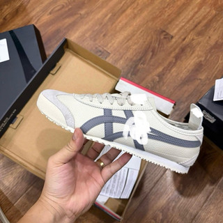 Giày thể thao bigsize nam nữ mùa hè cổ thấp Onit_suka đế bệt màu trắng sọc ghi cao cấp , sneaker thời trang cao cấp êm