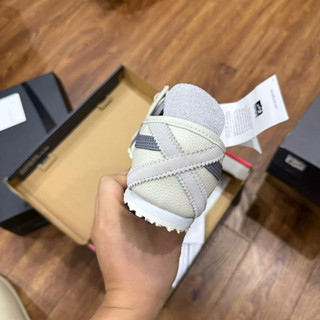 Giày thể thao bigsize nam nữ mùa hè cổ thấp Onit_suka đế bệt màu trắng sọc ghi cao cấp , sneaker thời trang cao cấp êm
