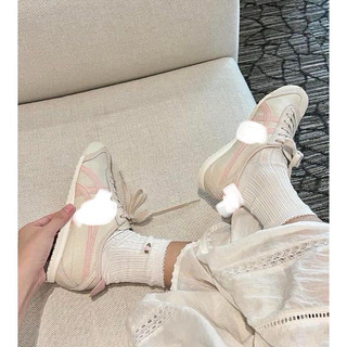 Giày thể thao búp bê mùa hè đế bệt Onit_suka màu hồng trắng dễ thương , sneaker thời trang cao cấp cổ thấp êm nhẹ