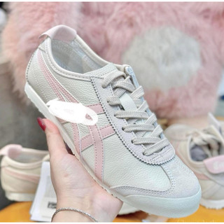Giày thể thao búp bê mùa hè đế bệt Onit_suka màu hồng trắng dễ thương , sneaker thời trang cao cấp cổ thấp êm nhẹ