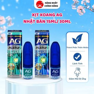 Xịt Xoang AG Thiên Nhiên Lành Tính Giảm Tắc Nghẹt Mũi Cải Thiện Mũi Dị Ứng 15-30ml