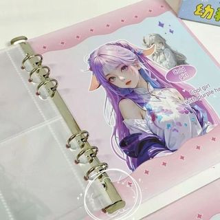 Sổ Đựng Card Còng A5 Binder Đựng Ảnh Idol Hình Cô Gái Hoạt Hình Dễ Thương Timo VPBL26