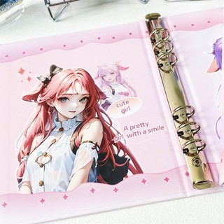 Sổ Đựng Card Còng A5 Binder Đựng Ảnh Idol Hình Cô Gái Hoạt Hình Dễ Thương Timo VPBL26