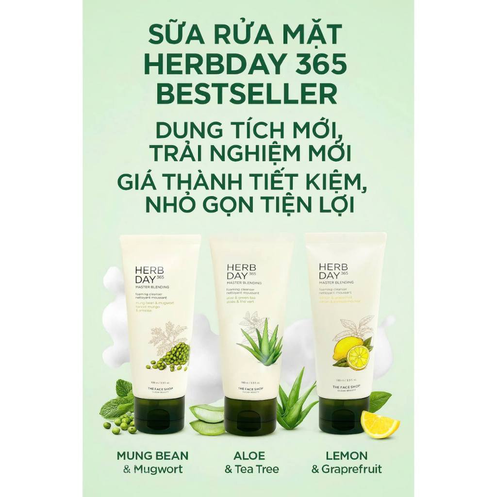 Ảnh Combo Sữa Rửa Mặt Làm Sạch Lỗ Chân Lông THE FACE SHOP Jeju Volcanic Lava 70ml + SRM 100ML 2