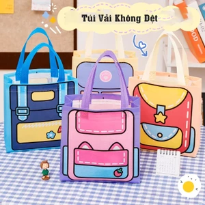 Túi Vải Không Dệt Đa Năng ,Họa Tiết 3D Cặp Sách Đáng Yêu - Phụ Kiện TiTi