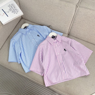 Áo sơ mi kẻ crop Cá thu shop , style hàn quốc
