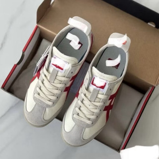Giày thể thao bigsize nam nữ Onit_suka Ti_ger màu trắng đỏ êm nhẹ, sneaker thời trang big size cao cấp