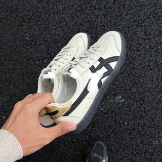 Giày thể thao bigsize nam nữ mùa hè cổ thấp Onit_suka sd màu trắng đen viền vàng cao cấp êm nhẹ , sneaker thời trang