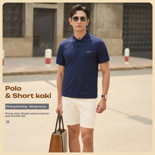 [SET] Áo Polo Nam Cotton Và Quần Short kaki Nam BASSIC Nam Tính, Sang Trọng, Lịch Lãm MBP11