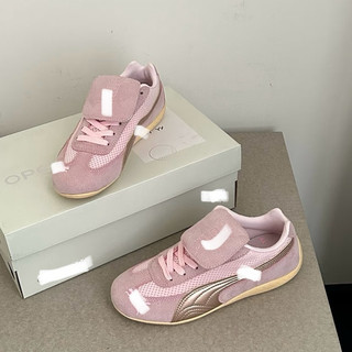 Giày thể thao thời trang bigsize nữ mùa hè cổ thấp PM màu hồng pink cao cấp êm nhẹ , sneaker big size nữ hottrend