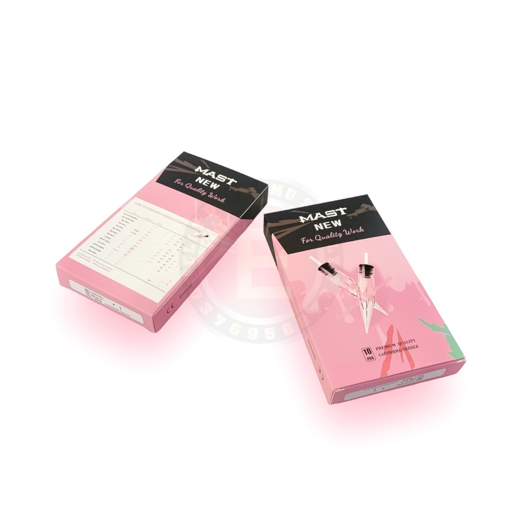Hộp 10 Kim Mast xăm hồng đầu đạn giá rẻ dùng cho tất cả các dòng máy pen phun xăm