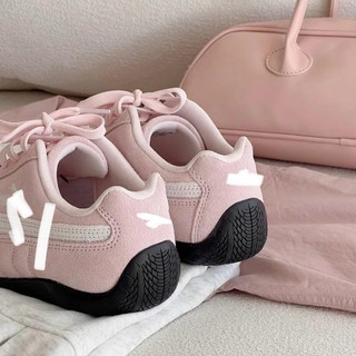 Giày thể thao bigsize nữ cổ thấp mùa hè 2025 hottrend pm pink màu hồng phấn dễ thương êm nhẹ ,sneaker thời trang cao cấp