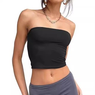 Áo ngực ống dáng dài  không dây bằng vải lụa thoáng khí cho nữ A41