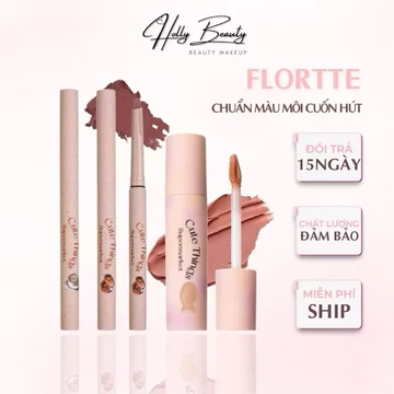 [FLORTTE]Son Lót Môi & Chì Kẻ Viền Môi Flortte Giúp Che Khuyết Điểm Môi Định Hình Khuôn Môi,Làm Đều Và Bền Màu Môi Hơn