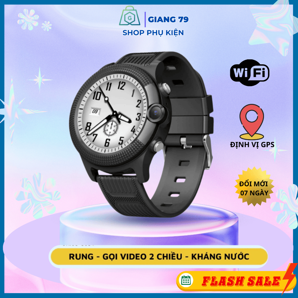Đồng hồ thông minh trẻ em D36/ Y63, Gọi Video HD, Định Vị, Wifi, Kháng nước,Tiếng Việt