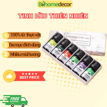 Tinh dầu thiên nhiên, tinh dầu xông phòng BƠ Home Decor (dùng cho máy xông tinh dầu)
