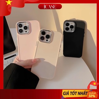 Ốp Lưng iPhone Viền Camera Kim Loại Cao Cấp, Chống Sốc, Bảo Vệ Camera - iP 6/6s/7/8/Plus/X/XS/11/12/13/14/15/16/Pro/Max