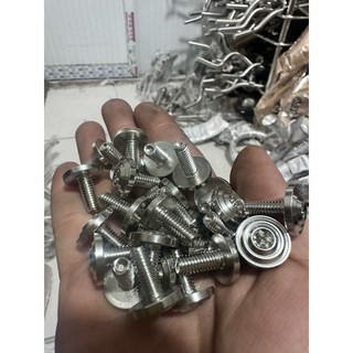 (5 ốc)  Ốc inox 304 salaya mẫu thái 5ly 6ly lắp dan áo các loại xe máy (giá 5con)