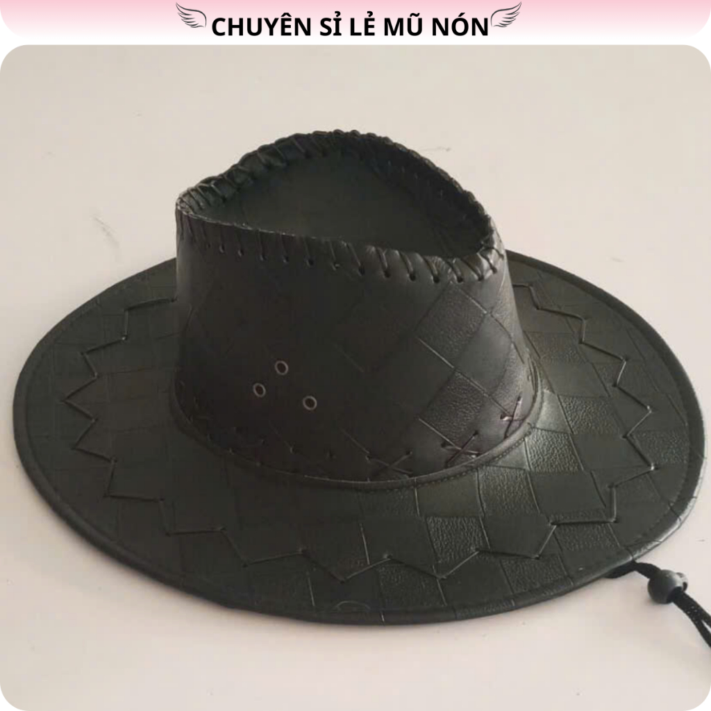 Mũ cao bồi da ô vuông đẹp cho nam và nữ | Shopee Việt Nam