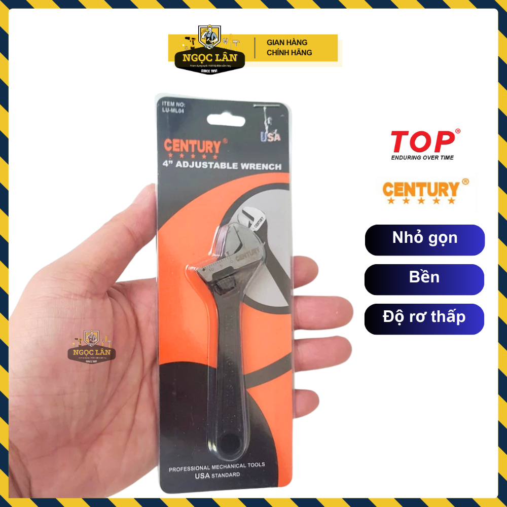 [Mini] Mỏ lết, mỏ lếch mini 4 inch Century nhỏ gọn, tiện dụng, cao cấp