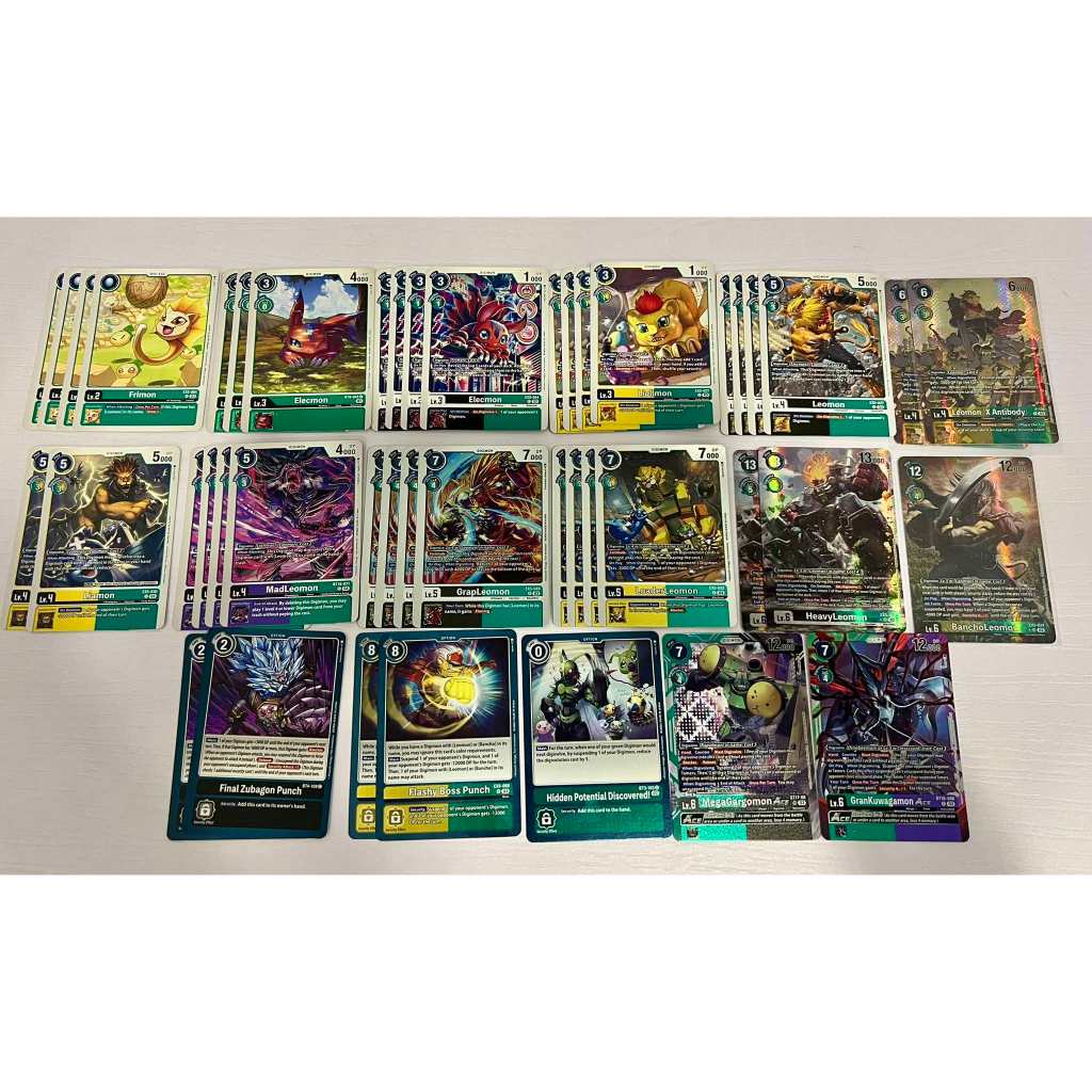 [Digimon Pre Build] Full Deck Leomon X | Shopee Việt Nam