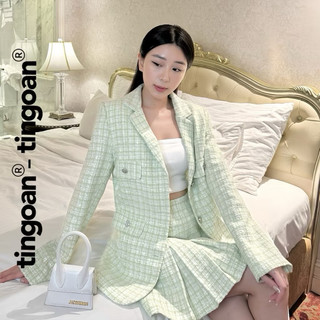 ÁO KHOÁC TWEED BLAZER CHERRY CHAMPAGNE TI NGOAN (NEWTAG)