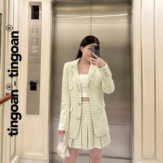 ÁO KHOÁC TWEED BLAZER CHERRY CHAMPAGNE TI NGOAN (NEWTAG)