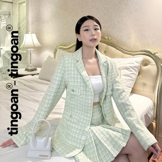 ÁO KHOÁC TWEED BLAZER CHERRY CHAMPAGNE TI NGOAN (NEWTAG)