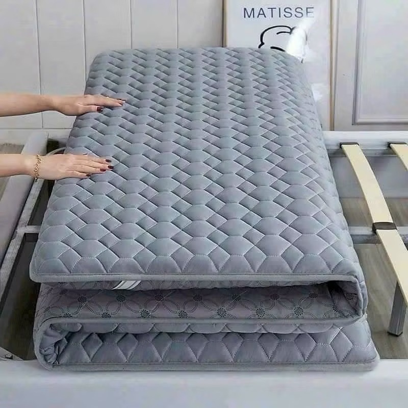 Đệm Topper Băng Lạnh gấp gọn dày 5cm, Nệm Topper vải xơ đậu nành Êm và ...