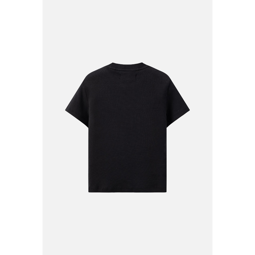 Áo Thun BOO Babytee Crop Fitted Dáng Ôm Chất Thun Tăm Thêu Logo ESS