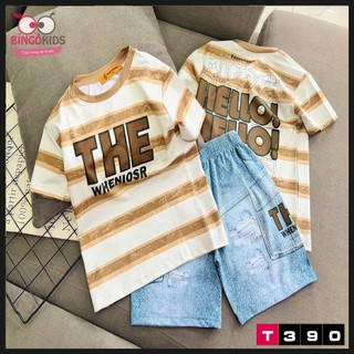 Đồ bộ thun lạnh 3D bé trai họa tiết thể thao đường phố cực ngầu cho bé từ 10 đến 45kg
