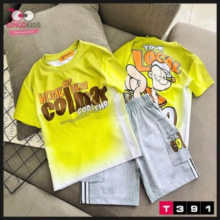 Đồ bộ thun lạnh 3D bé trai họa tiết thể thao đường phố cực ngầu cho bé từ 10 đến 45kg