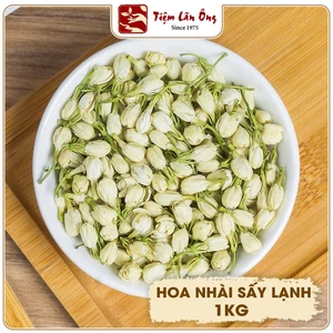 Hoa nhài sấy lạnh 1kg, trà lài nguyên bông, thơm, trắng, giúp đẹp da, an thần, ngủ ngon, giảm stress