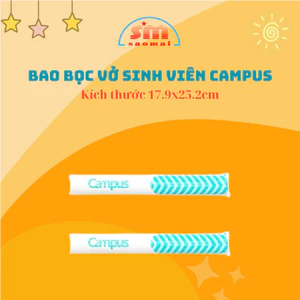 Set 10 Bao Tập Sinh Viên/ Sách Bài Tập/ SGK Campus Tiện Lợi, Bao Chắc Chắn Văn Phòng Phẩm Sao Mai